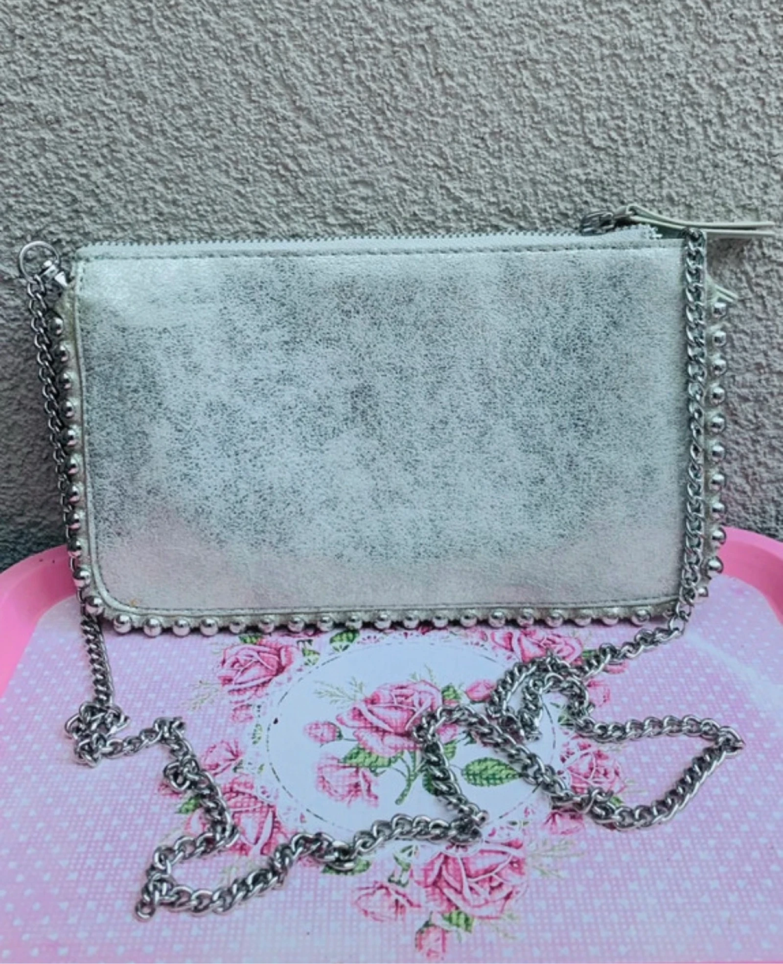 Sac gris argenté Zara excellent état 🌺